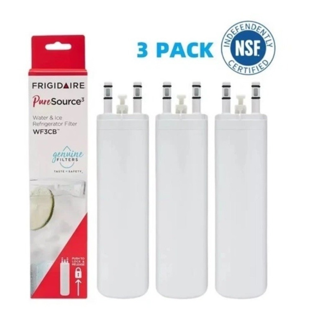 3 PACK Sealed Frigdaire WF3CB PureSource 3 Refrigerator Water Filter New